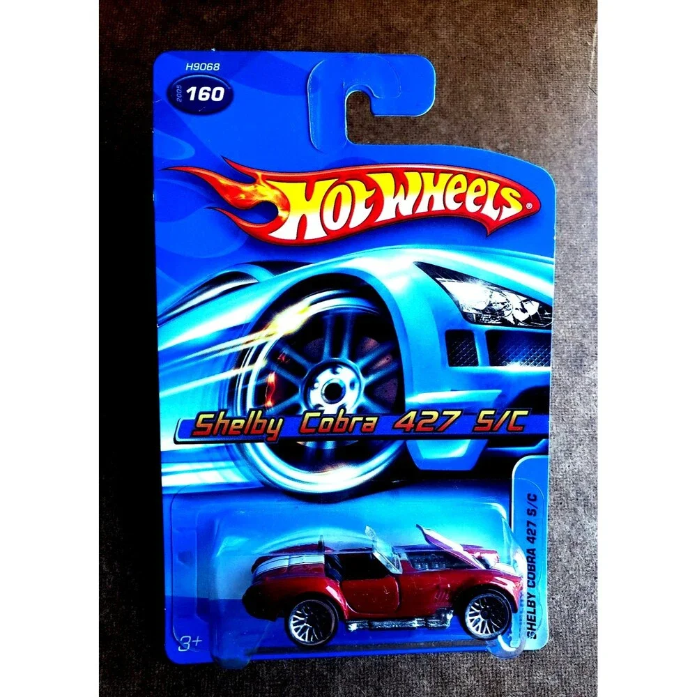 2005 Hot Wheels SHELBY COBRA 427 S/C RED MAINLINE #160 ZAMAC BASE H9068 1:64 WSP